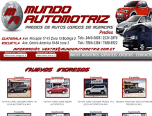 Tablet Screenshot of mundoautomotriz.com.gt